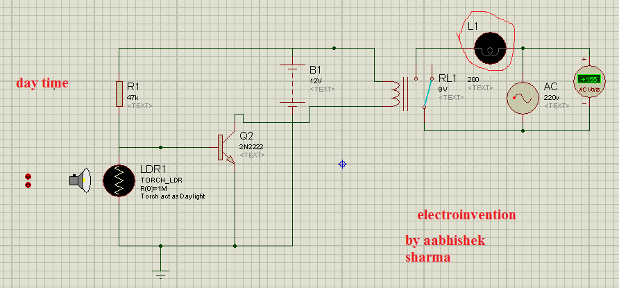 Automatic Night Light circuit using LDR and Relay - Electroinvention