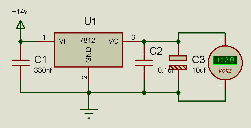 lm7812 voltage regulator